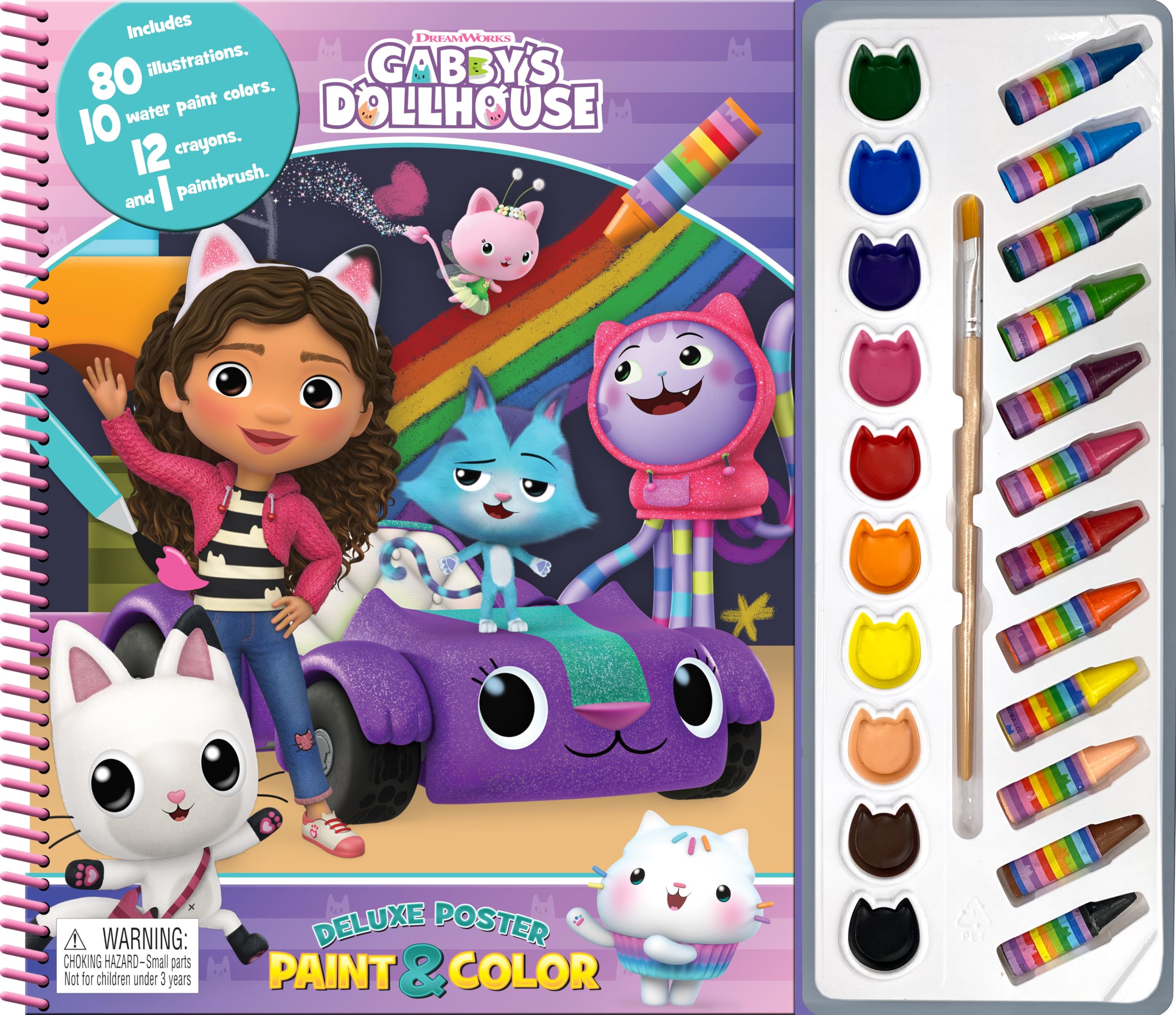 Gabby's Dollhouse Universal Deluxe Poster Paint & Color (Deluxe Poster and Paint) Books