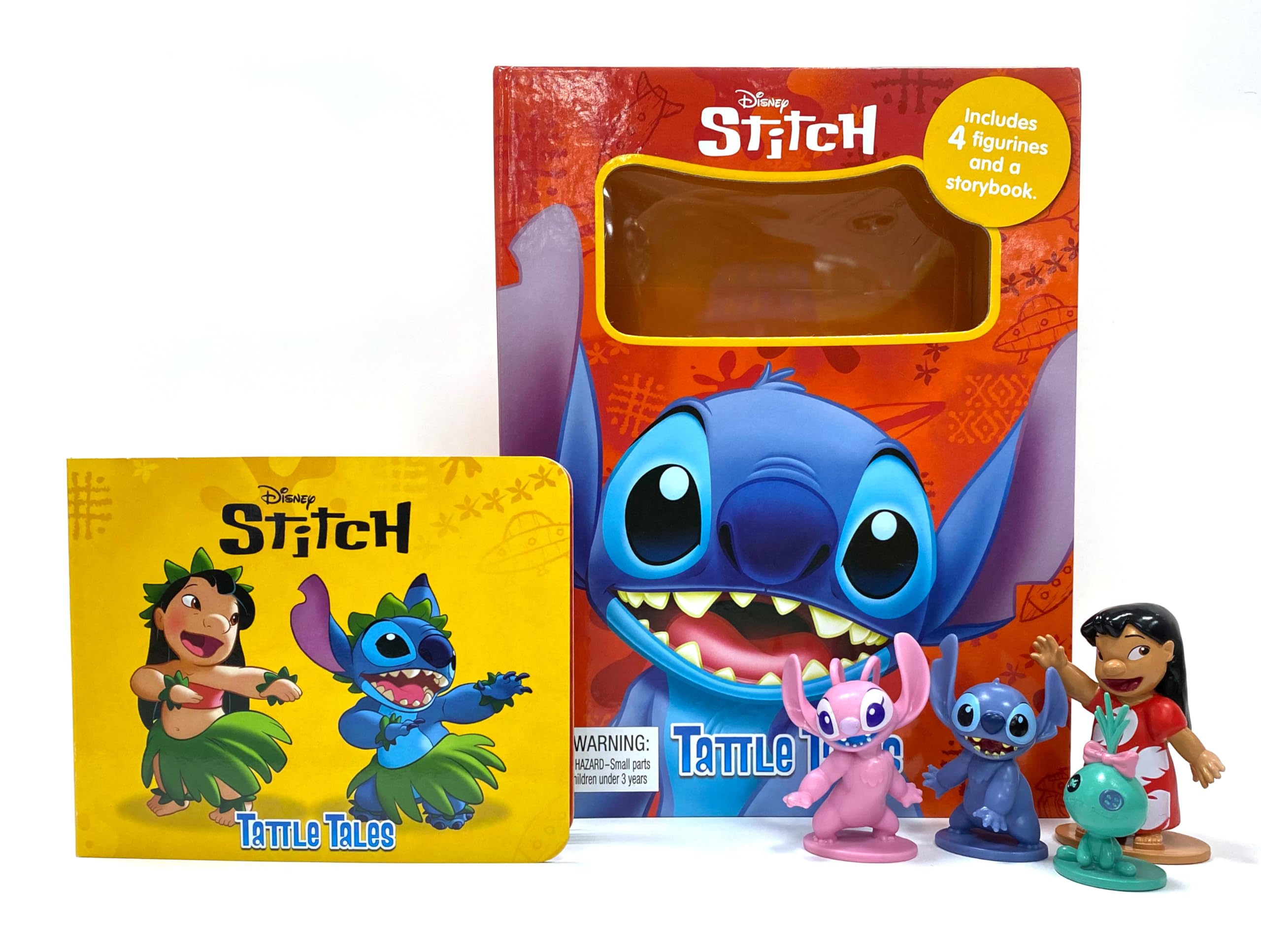 Disney Stitch Tattle Tales - Activity Books for kids, 12-page storybook, 4 figurines Books