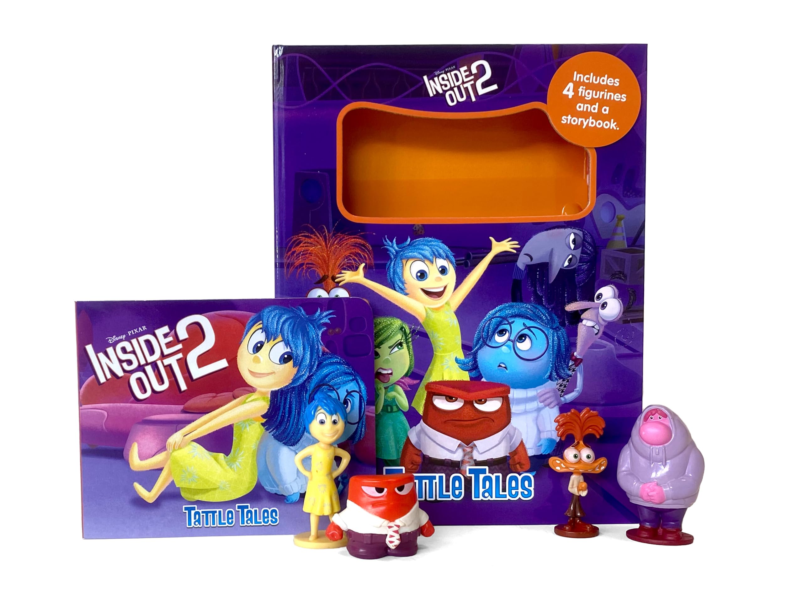 Disney Inside Out 2 Tattle Tales - Activity Books for kids, 12-page storybook, 4 figurines Books