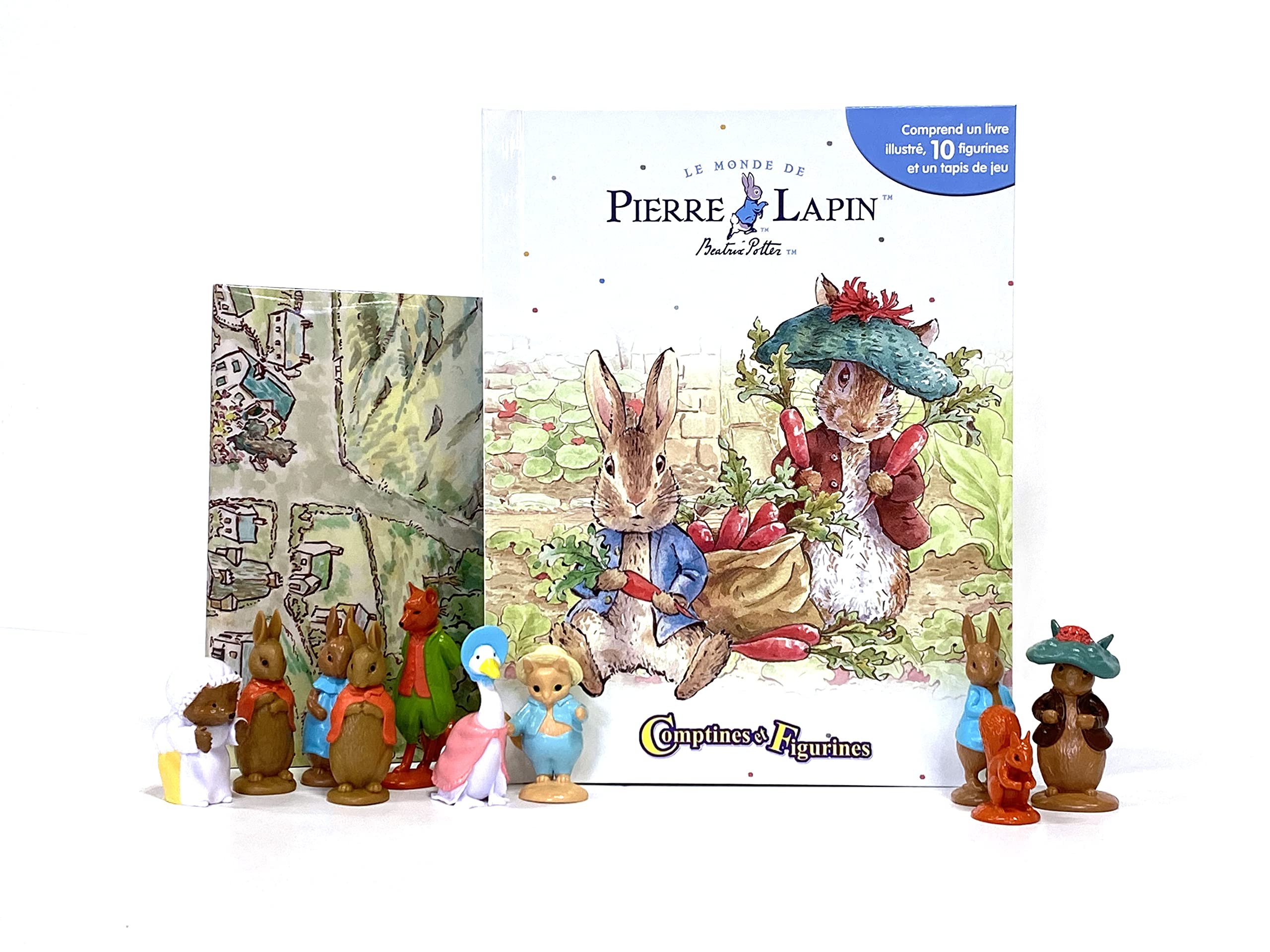 Pierre Lapin / Le Monde de Beatrix Potter Comptines et Figurines - Livre illustré, 10 figurines, tapis de jeu book