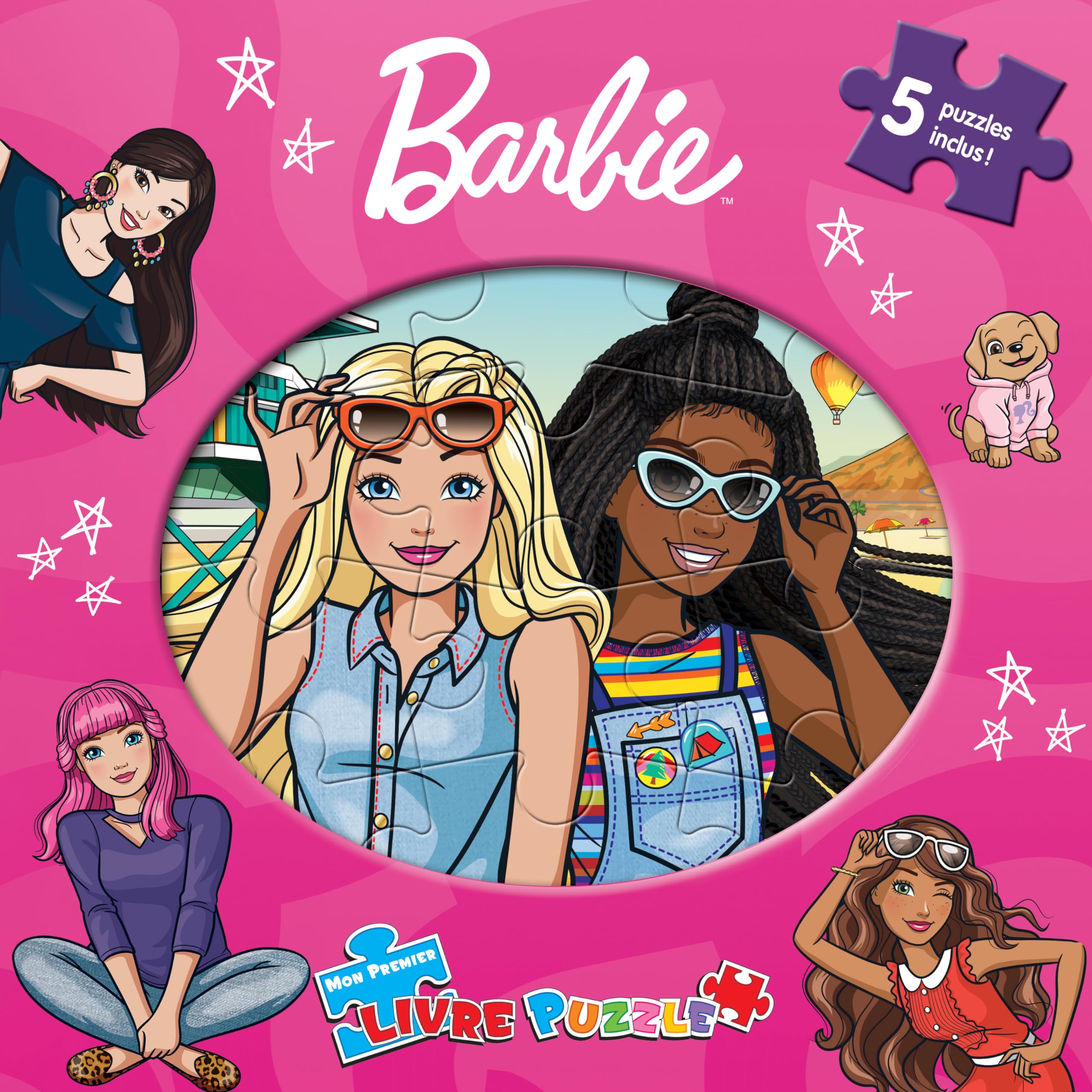 Barbie Mon Premier Livre Puzzle - Puzzles pour enfants, livre cartonné de 10 pages, 5 puzzles de 12 pièces à découvrir book