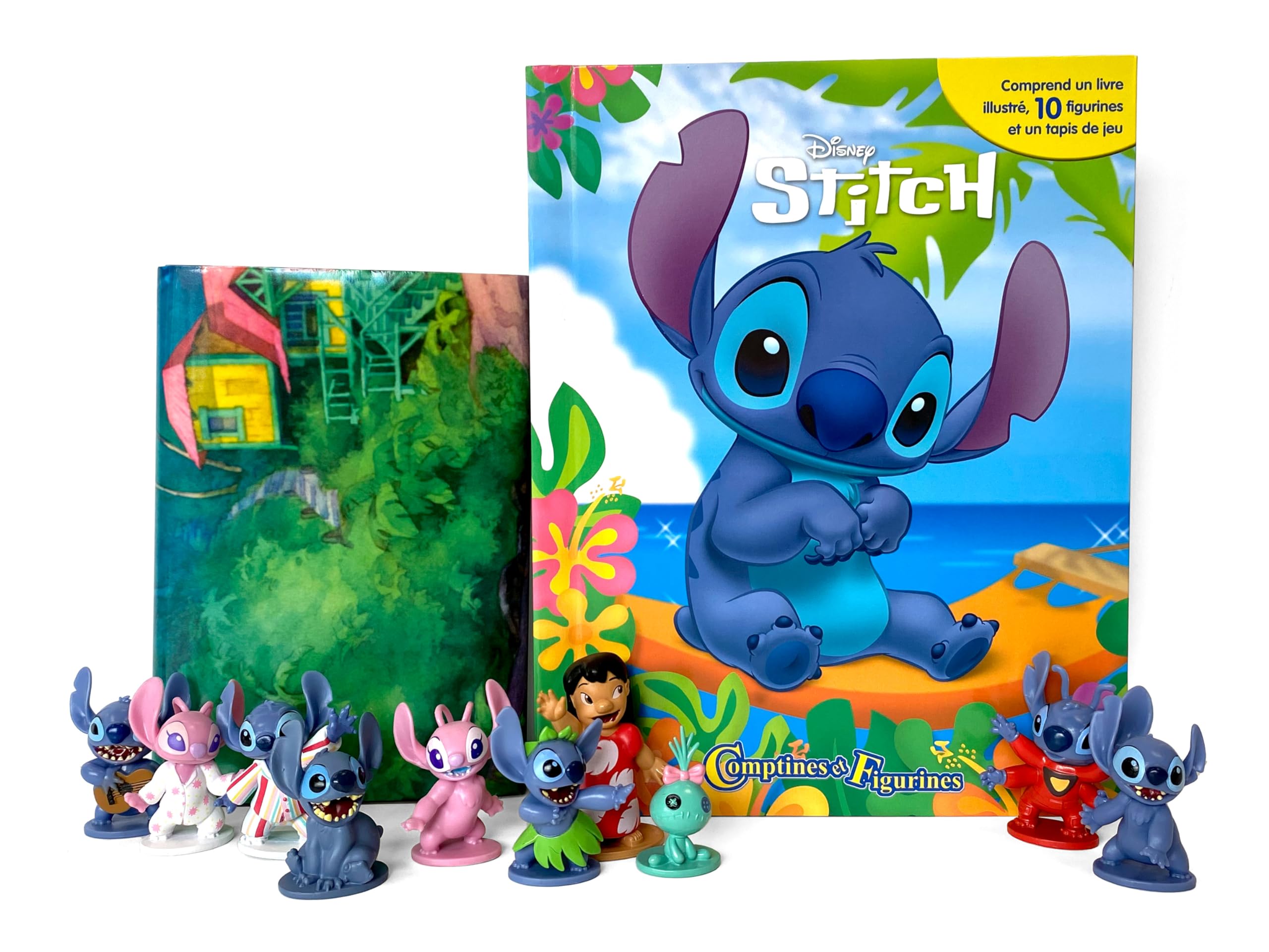 Disney Stitch Comptines et Figurines - Livre illustré, 10 figurines, tapis de jeu Tiptoi & Games