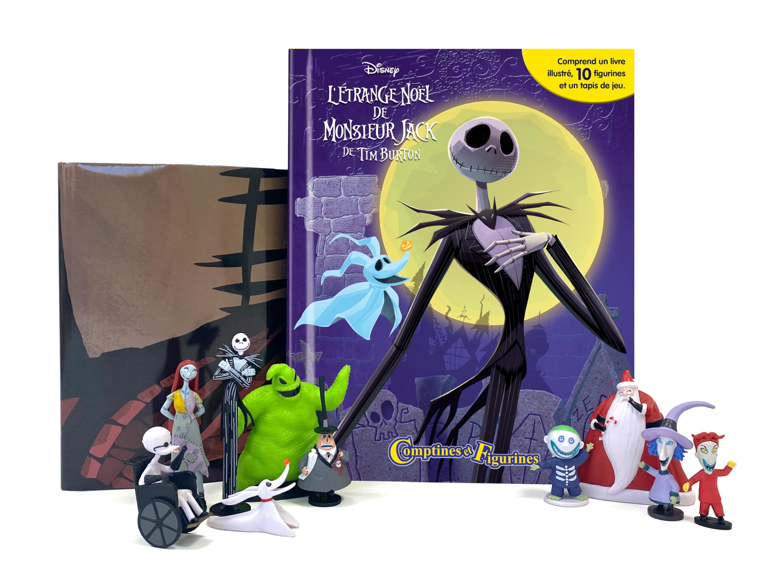Disney L'Étrange Noël de Monsieur Jack Comptines et Figurines - Livre illustré, 10 figurines, tapis de jeu Tiptoi & Games