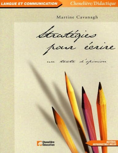 Stratégies pour écrire un texte d'opinion book