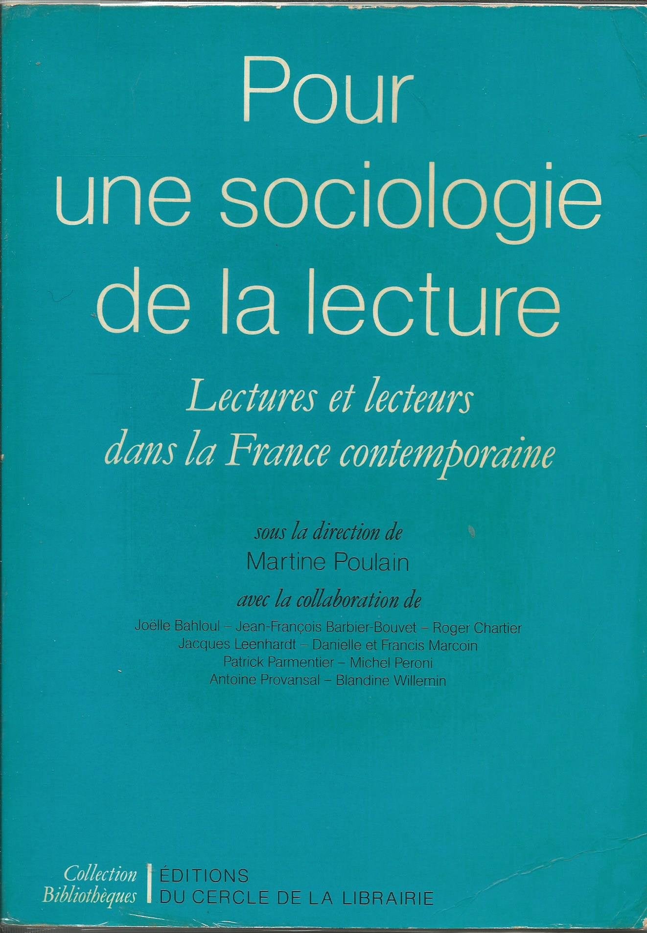 Pour une sociologie de la lecture book