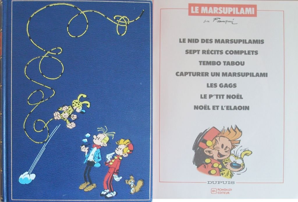 ROMBALDI LE MARSUPILAMI PAR FRANQUIN TOME 8. LE NID DES MARSUPILAMIS - SEPT RECITS COMPLETS - TEMBO TABOU - CAPTURER UN MARSUPILAMI - LES GAGS - LE P'TIT NOEL - NOEL ET L ELAOIN. book