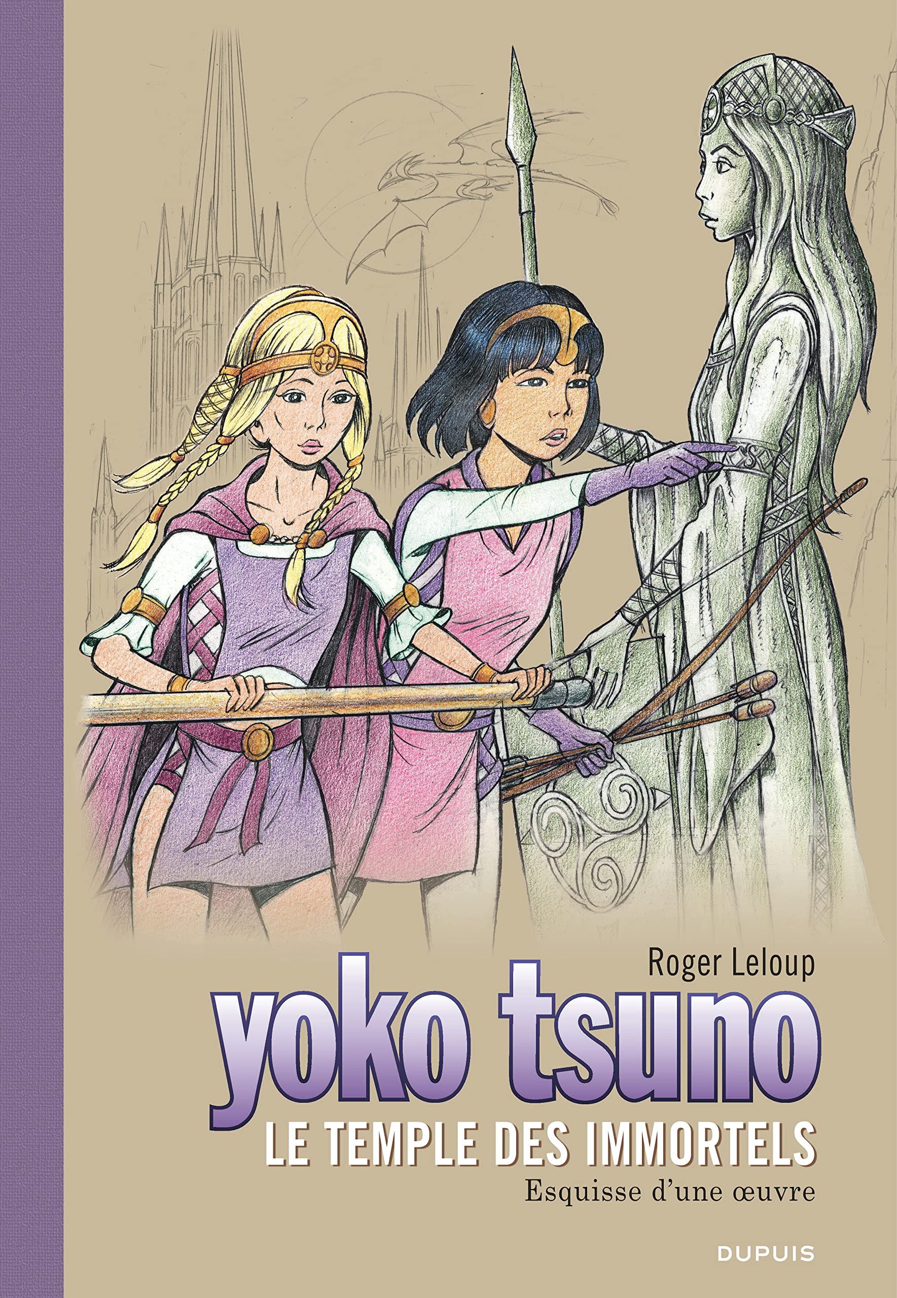 Yoko Tsuno - Tome 28 - Le temple des immortels (grand format): Esquisse d'une oeuvre Manga