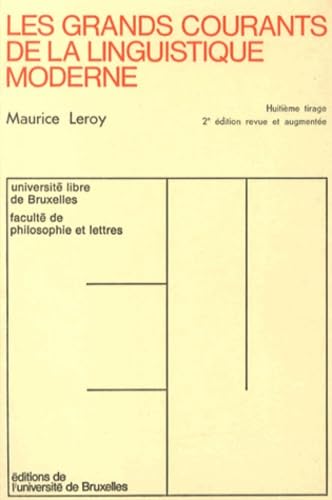 Les grands courants de la linguistique moderne book