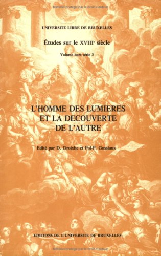 L'homme des Lumières et la découverte de l'autre book