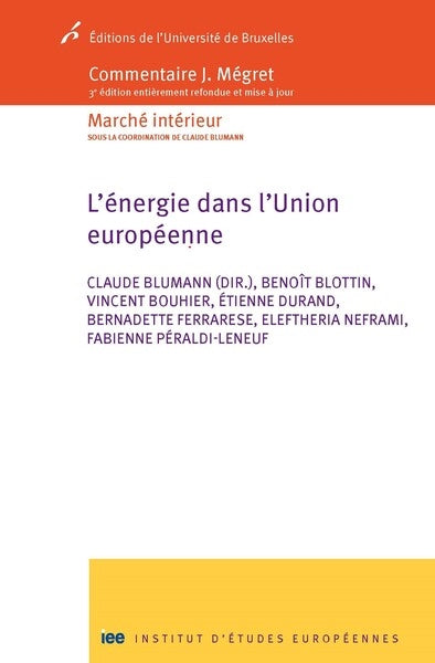 L'énergie dans l'Union européenne Law