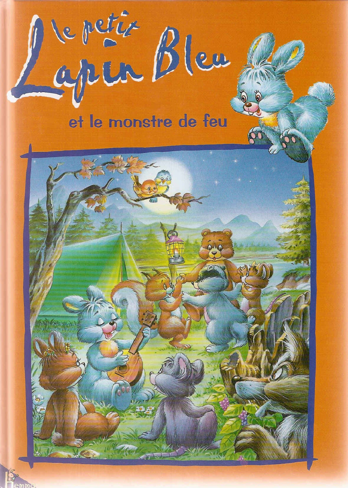 Le petit lapin bleu et le monstre de feu Books