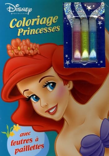 Coloriage Princesses: Avec feutres à paillettes book