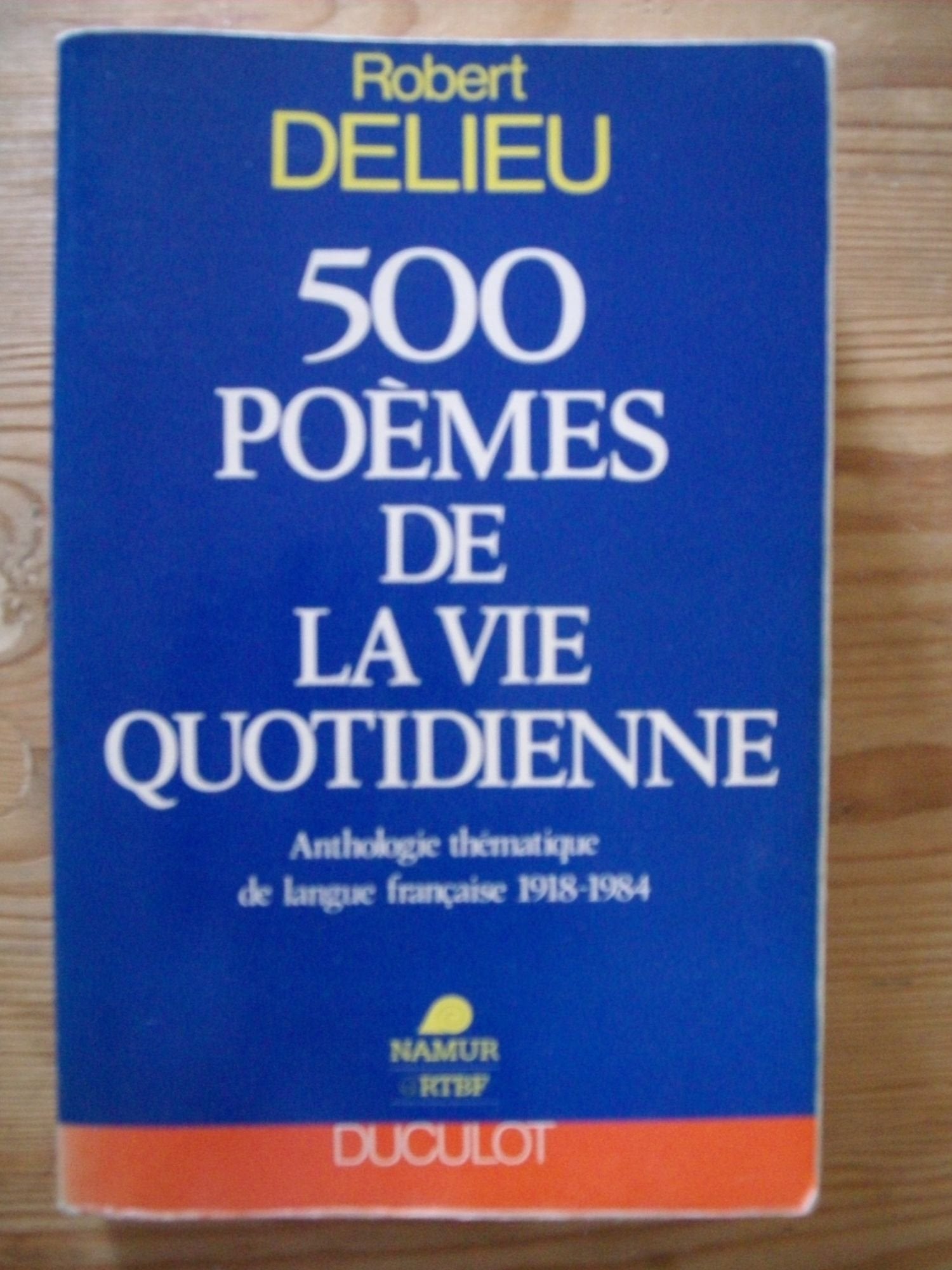 500 poemes de la vie quotidienne 020994 (Fonds Duculot) Books