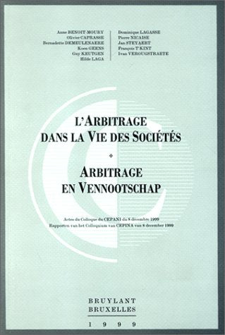 arbitrage dans vie d.societes book
