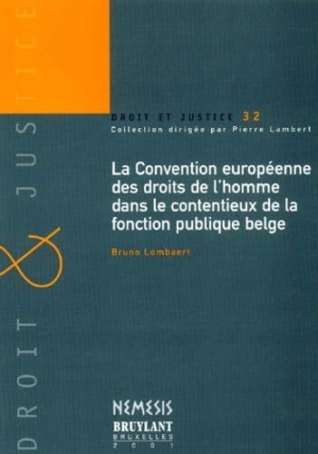 LA CONVENTION EUROPÉENNE DES DROITS DE L'HOMME DANS LE CONTENTIEUX DE LA FONCTIO book