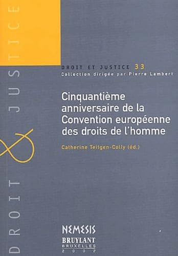 50 ème Anniversaire de la convention européenne des droits de l'homme book