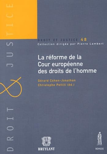 La réforme de la Cour européenne des droits de l'homme book