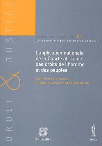 l'application nationale de la charte africaine des droits de l'homme et des peup book