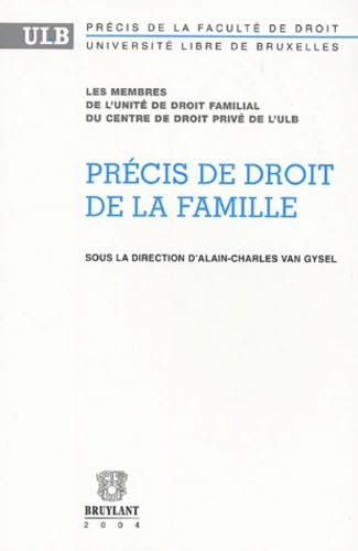 Précis de droit de la famille book