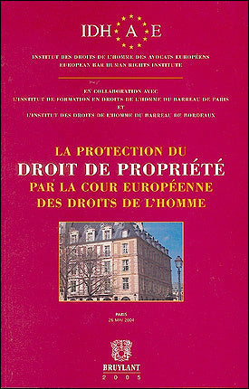 La protection du droit de propriété par la Cour européenne des droits de l'homme : Paris, 26 mai 2004 book
