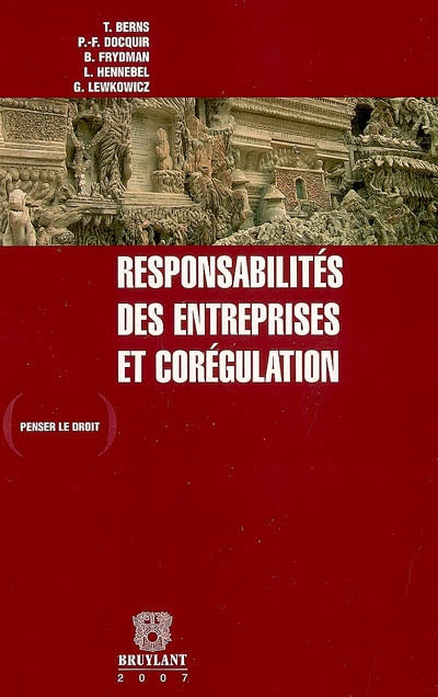 Product Image: Responsabilités des entreprises et corégulation
