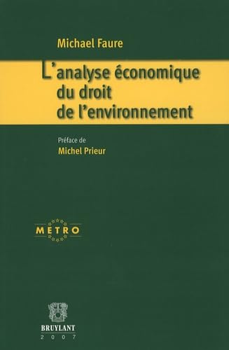 L'analyse économique du droit de l'environnement book