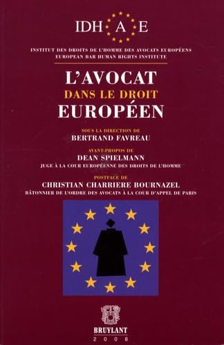 L'avocat dans le droit européen book