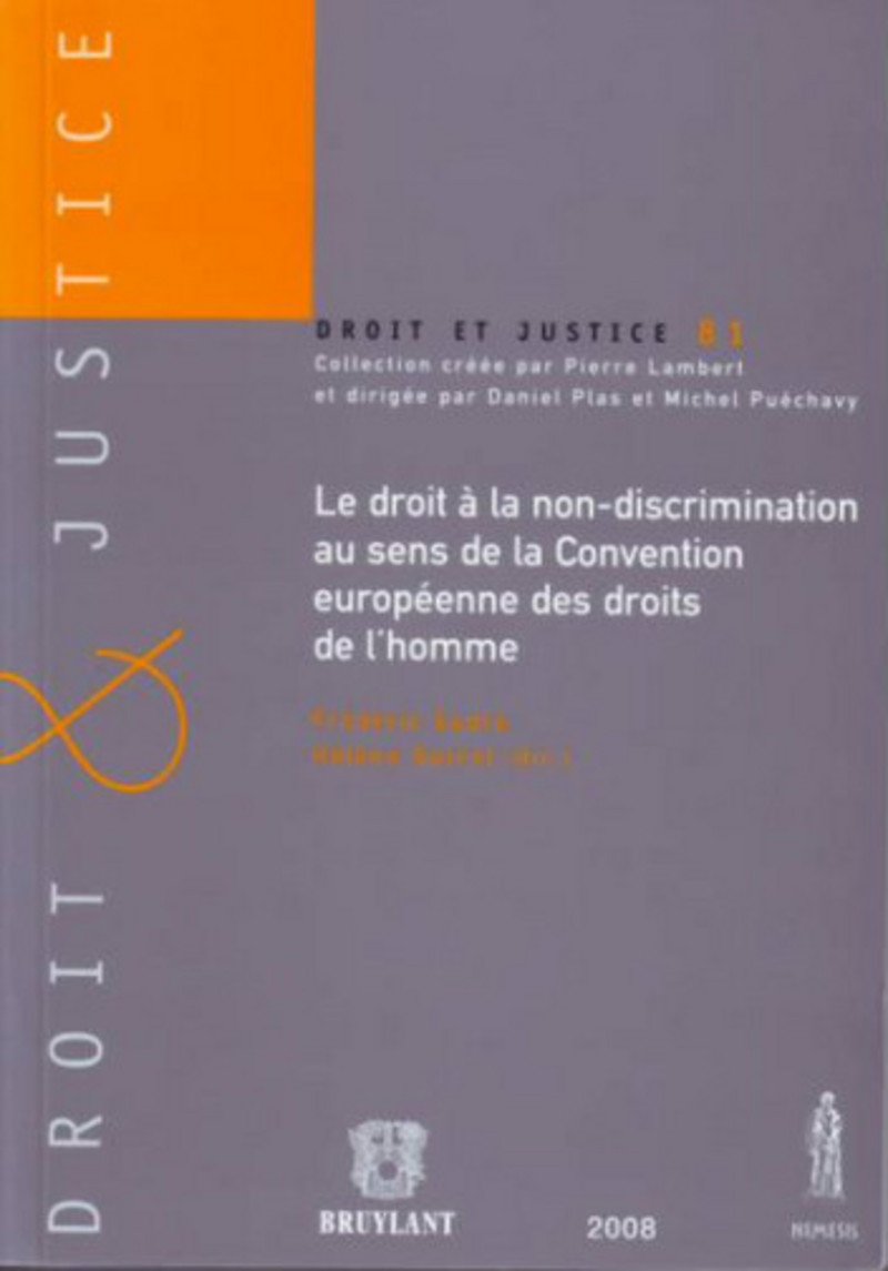 Droit à la non-discrimination au sens de la Convention européenne des droits de l'Homme book