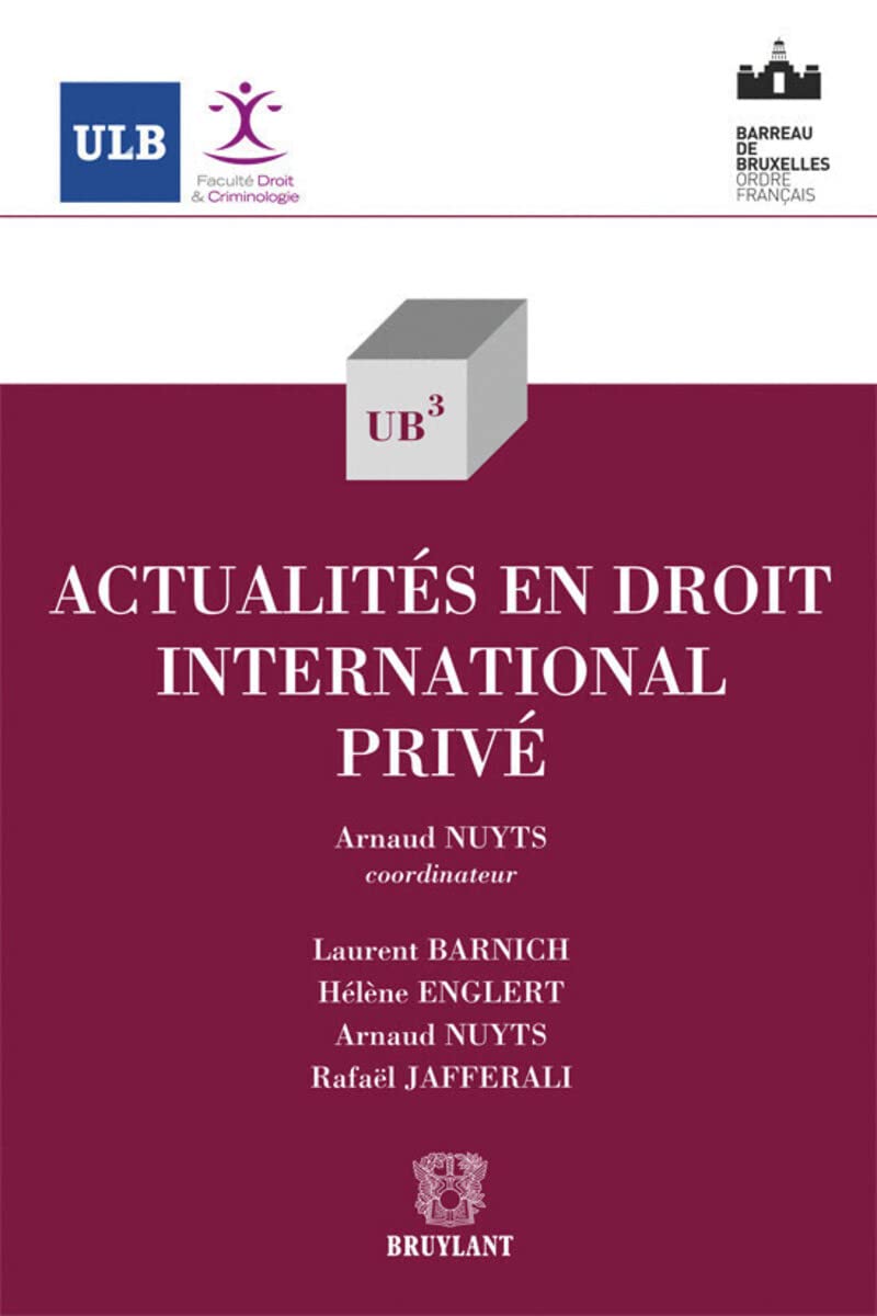 Actualités en droit international privé Law