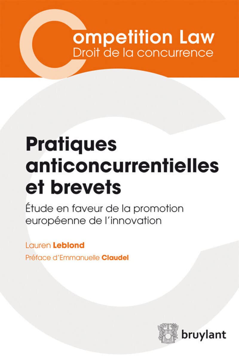 Pratiques anticoncurrentielles et brevets book