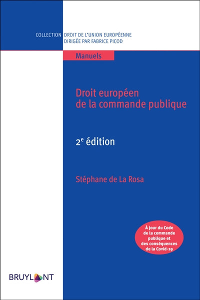 Product Image: Droit européen de la commande publique