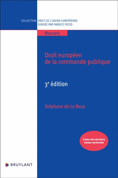 Product Image: Droit européen de la commande publique