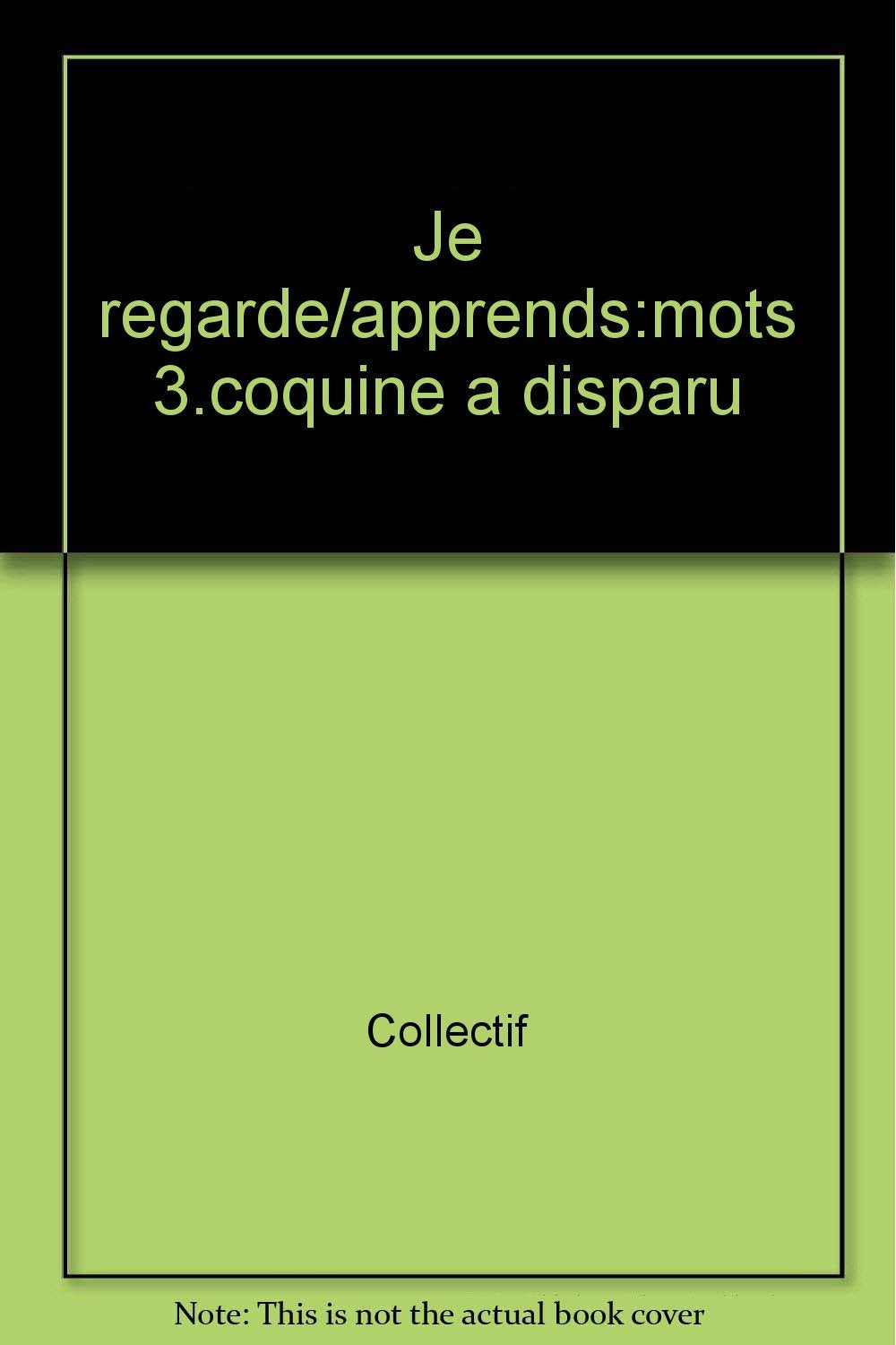 Je Regarde Et J'Apprends Les Mots. Coquine A Disparu, A Partir De 2 Ans book