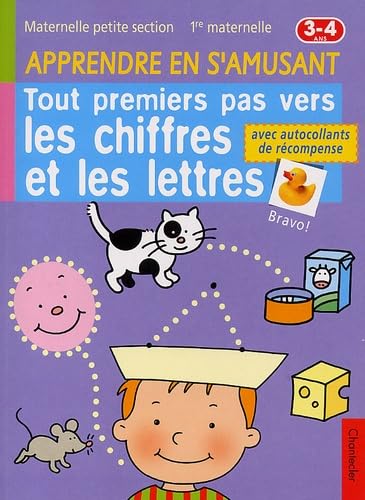 Tout premiers pas vers les chiffres et les lettres avec autocollants de récompense book