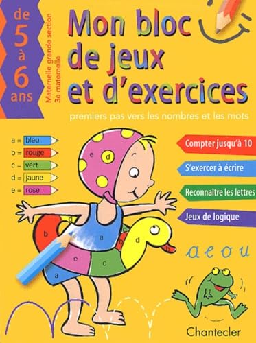 Bloc de jeux et d'exercices - Nombres et mots (5-6 a): Compter jusqu'à 10 - S'exercer à écrire - Reconnaître les lettres - Jeux de logique Tiptoi & Games