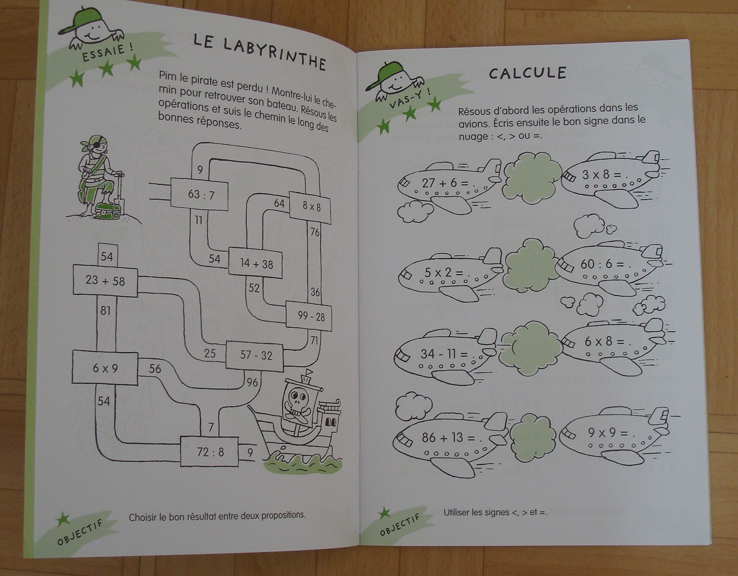 Cahier de jeux Exercices de calcul amusants (7-8 a.): Cahiers de jeux et d'exercices pour les 7-8 ans. Tiptoi & Games