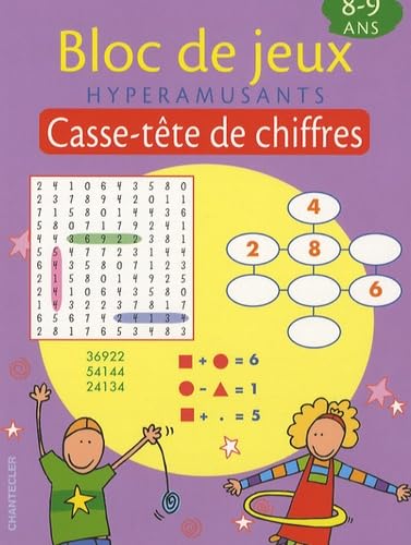 Bloc de jeux hyperamusants: Casse-tête de chiffres, 8-9 ans book