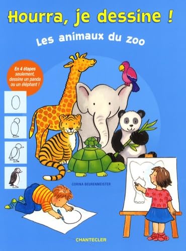 Hourra, je dessine ! Les animaux du zoo book