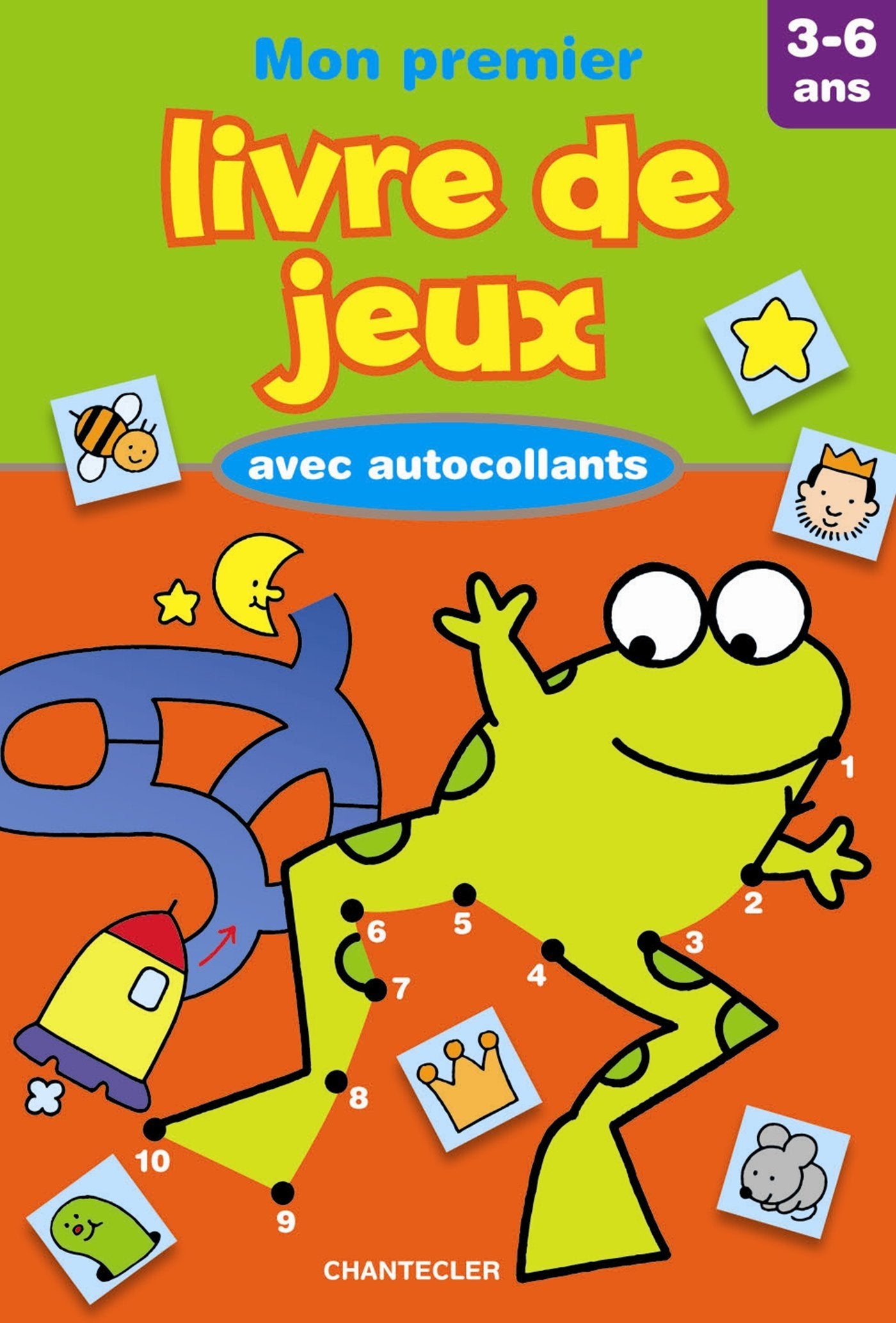 Mon premier livre de jeux avec autocollants: 3-6 ans book