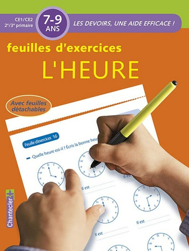 Les devoirs - Feuilles d'ex. L'heure (7-9 a.): Avec feuilles détachables Tiptoi & Games