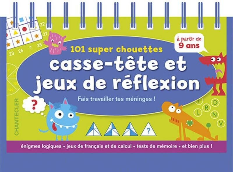101 super chouettes casse-tête et jeux de réflexion (à partir de 9 a.) book