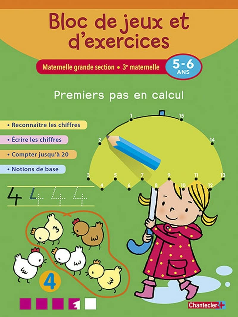 BLOC DE JEUX ET D'EXERCICES - PREMIERS PAS EN CALCUL (5-6 A) book