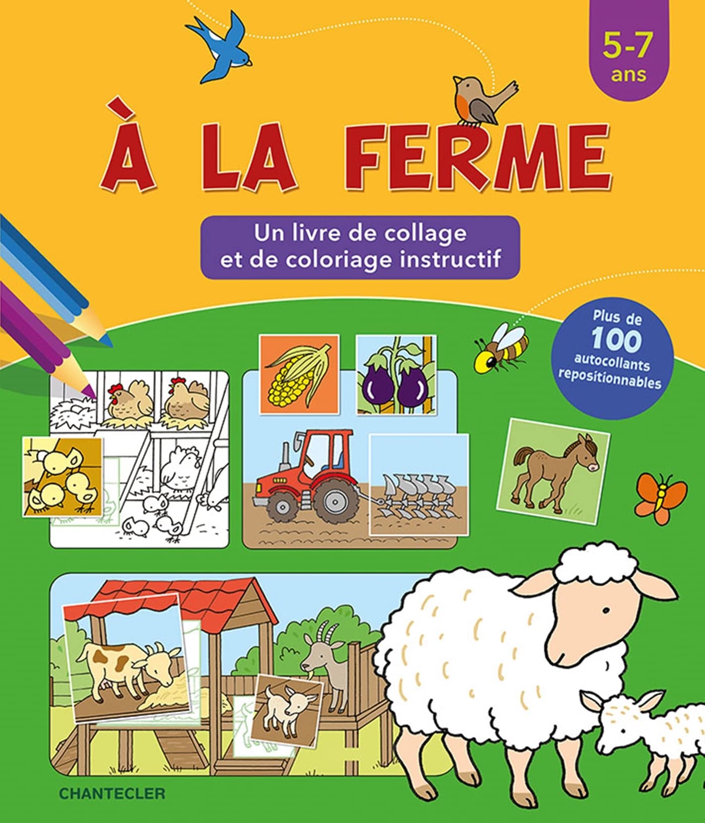 A LA FERME: LIVRE D'AUTOCOLLANTS book