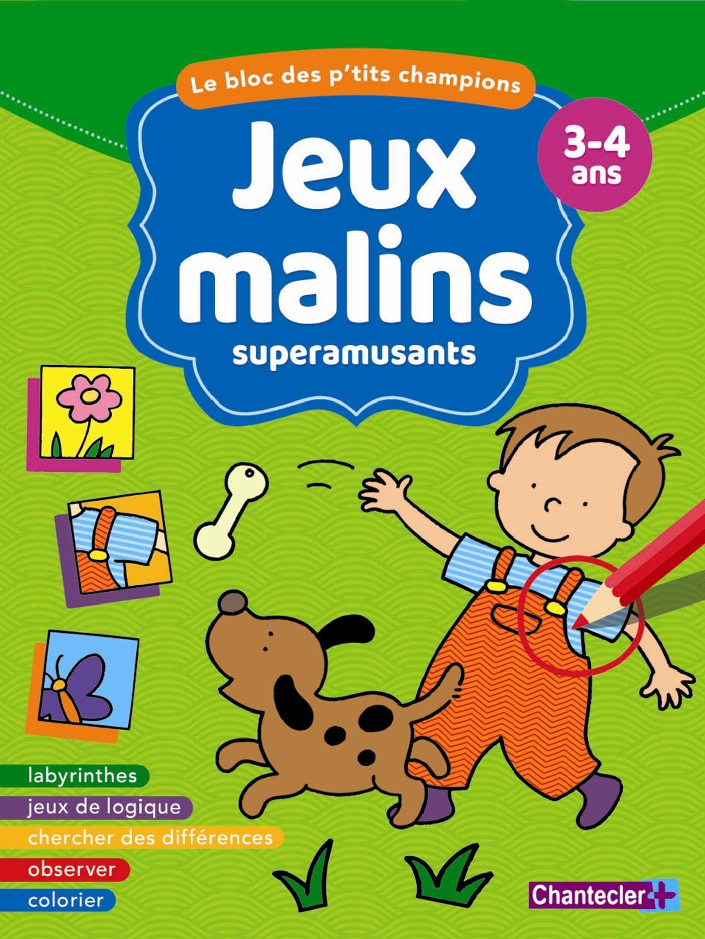 BLOC JEUX MALINS SUPERAMUSANTS 3-4 ANS book
