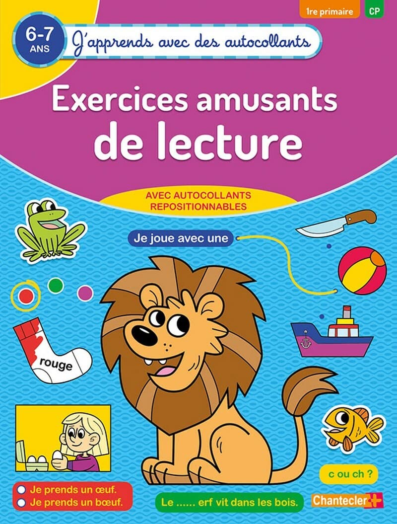 Exercices amusants de lecture (6-7 a.) - (J'apprends avec des autocollants) book