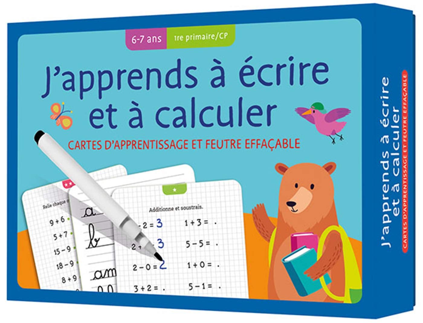 CARTES + FEUTRE - J'APPRENDS A ECRIRE ET A CALCULER (6-7 A) book