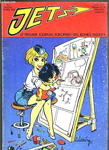 JET - N°2 - FEVRIER 1990 - grand concours jeunes talents, margot et oscar pluche: la rencontre, histoire de la mort absurde et stupide de ce bon pete, golig, le naufrageur, un pionnier du grand reportage, santons sous la neige, un metier de chien... book