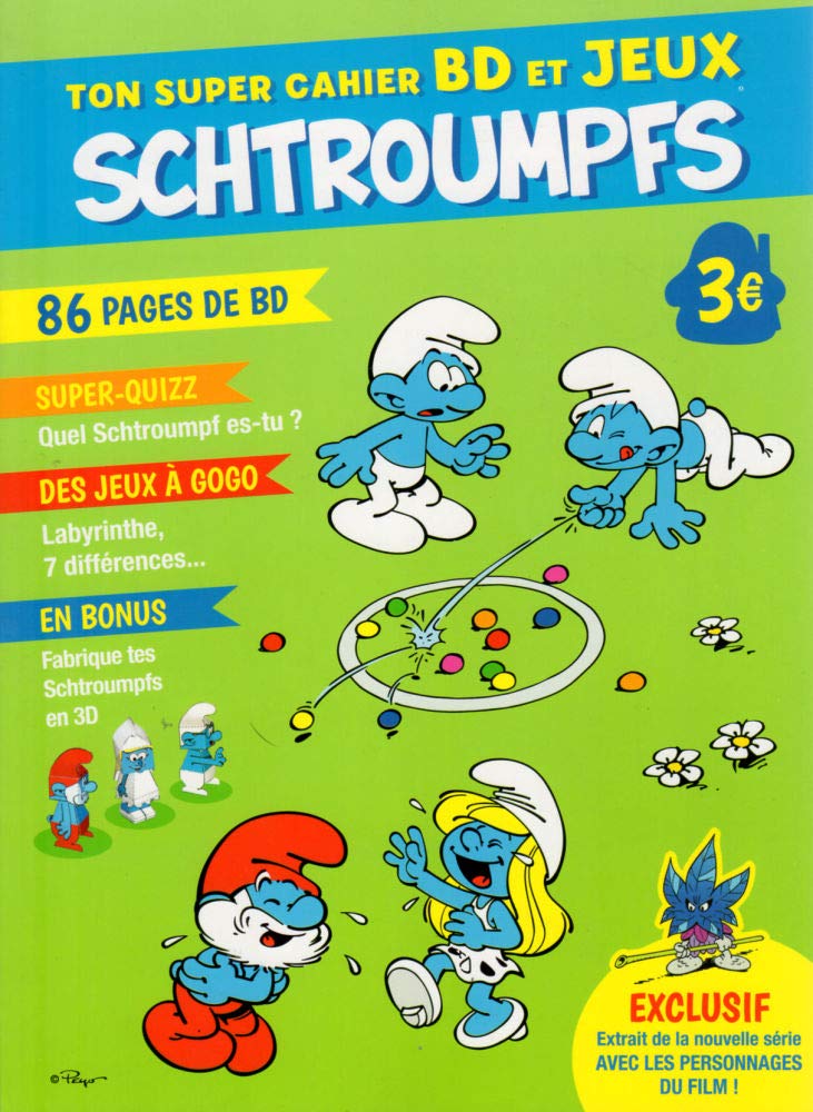 Ton super cahier BD et Jeux Schtroumpfs : 86 pages de BD book