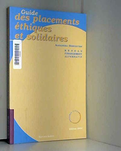 Guide des placements éthiques et solidaires book