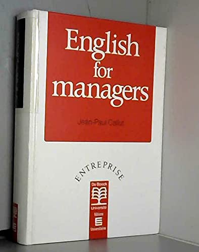English for Managers (bilingual French and English edition) (English and French Edition) Reference Books